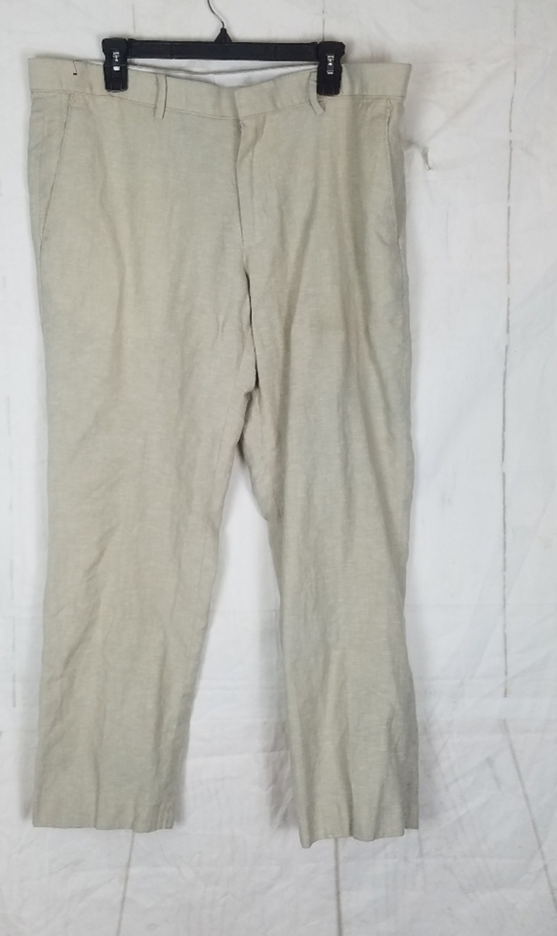 Merona tan skin fit Corte cenido linen blend pants